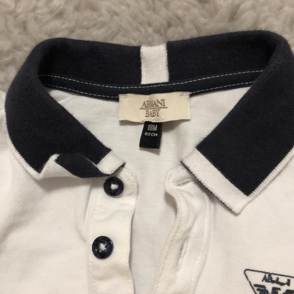 Armani baby. 18 months , long sleeve collared tee. - Picture 3 of 4